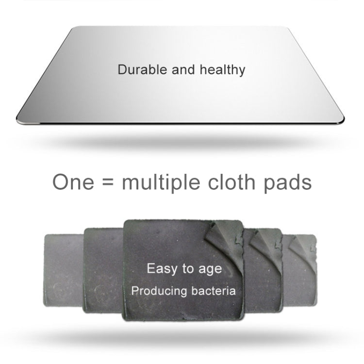 Aluminum Alloy Double-sided Non-slip Mat Desk Mouse Pad, Size : M