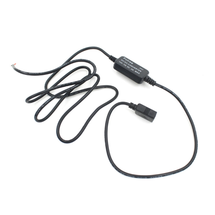 Car Motorcycle Single USB Car Charger DC 12V To 5V 3A Power Adapter for Car GPS Tracker DVR, Length: 1m