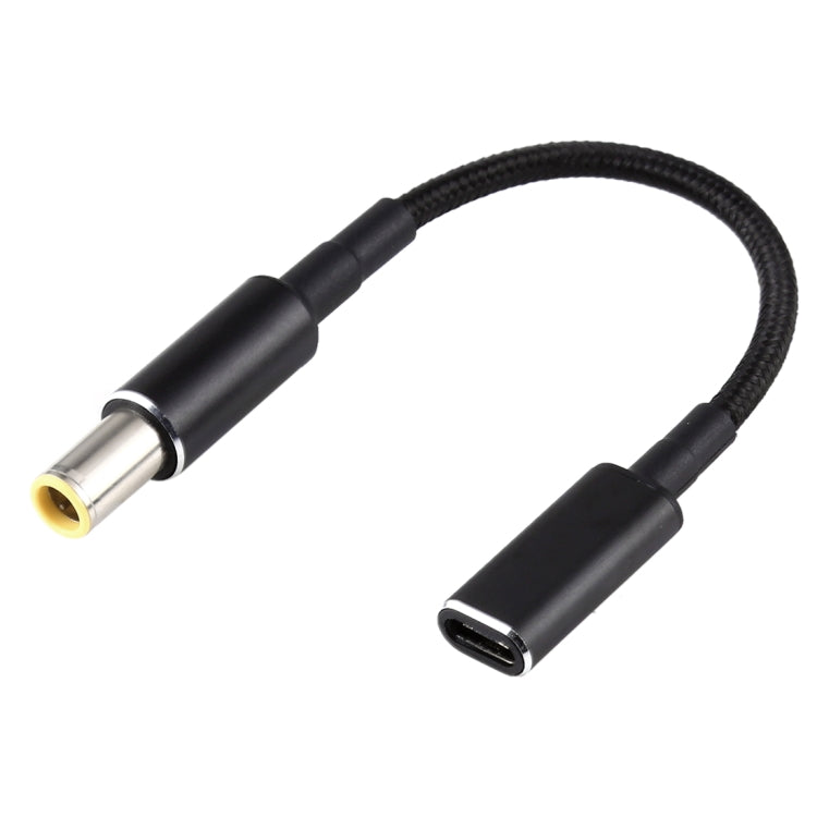 PD 100W 18.5-20V 7.9 x 0.9mm to USB-C / Type-C Adapter Nylon Braid Cable