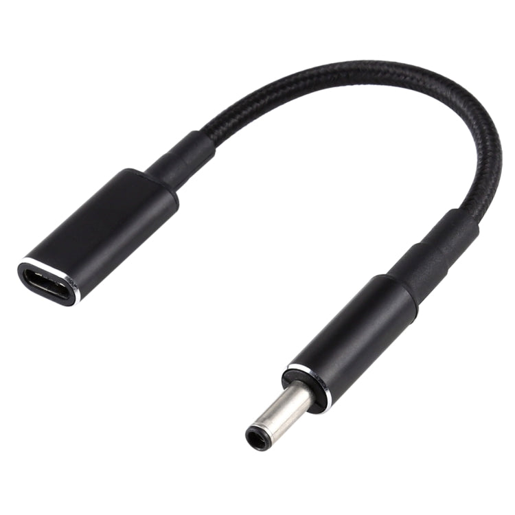 PD 100W 18.5-20V 4.5 x 0.6mm to USB-C / Type-C Adapter Nylon Braid Cable for Dell