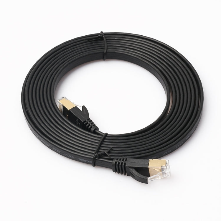 3m CAT7 10 Gigabit Ethernet Ultra Flat Patch Cable for Modem Router LAN Network - Built with Shielded RJ45 Connectors