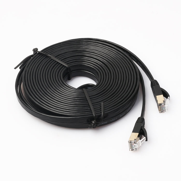 8m CAT7 10 Gigabit Ethernet Ultra Flat Patch Cable for Modem Router LAN Network - Built with Shielded RJ45 Connectors