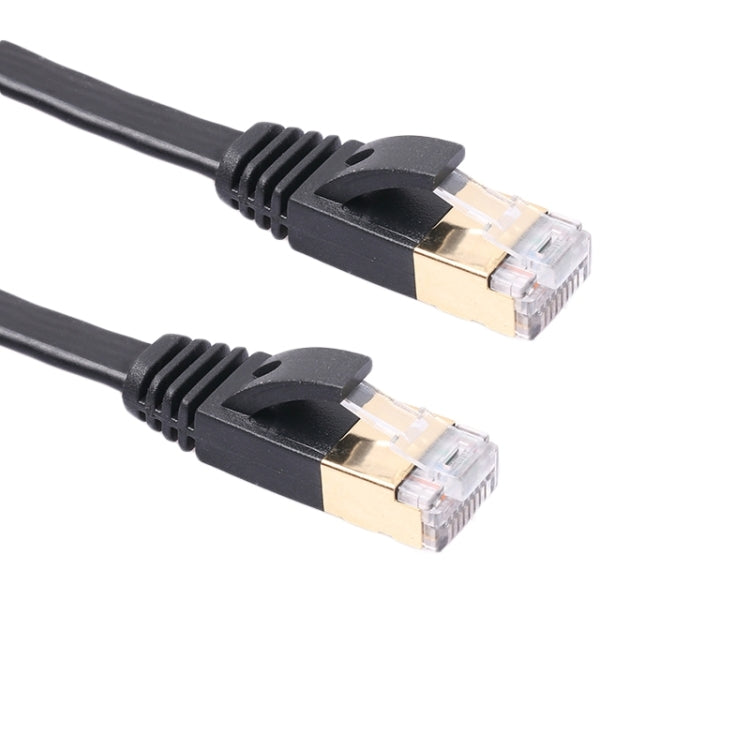 15m CAT7 10 Gigabit Ethernet Ultra Flat Patch Cable for Modem Router LAN Network - Built with Shielded RJ45 Connectors