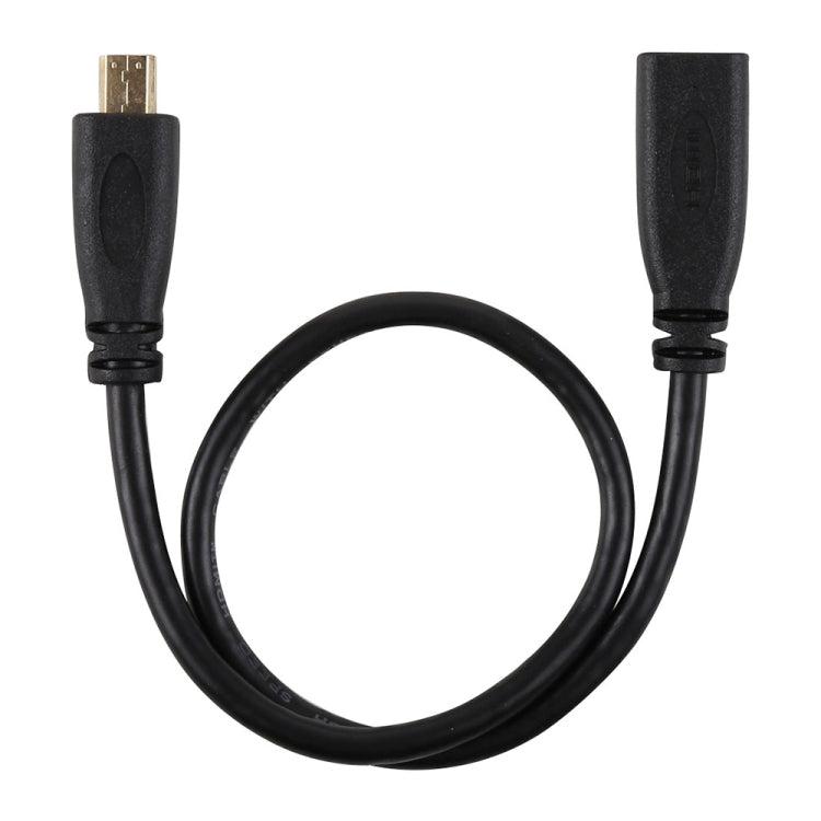 30cm 1080P Micro HDMI Female to Male Gold-plated Connector Adapter Cable