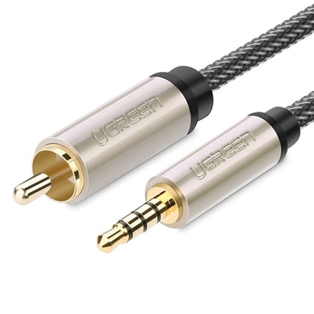 UGREEN 3.5mm to RCA Audio Cable Xiaomi Mi 1/2 TV Digital SPDIF Cable, Length: 2m