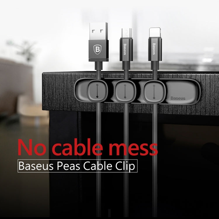 Baseus USB Cable Clip Desk Tidy Organiser Wire Lead Holder with Adhesive Backed
