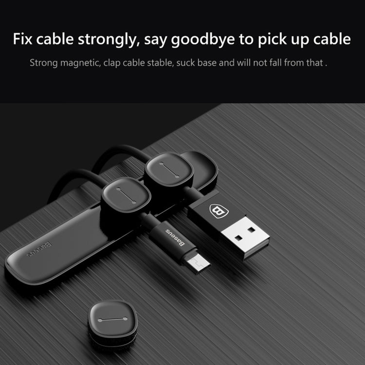 Baseus USB Cable Clip Desk Tidy Organiser Wire Lead Holder with Adhesive Backed