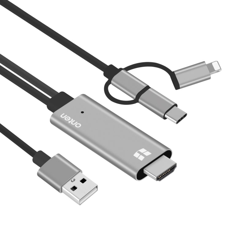 Onten OTN-7537A 3 in 1 1080P Mobile HD Screen Player Adapter Cable