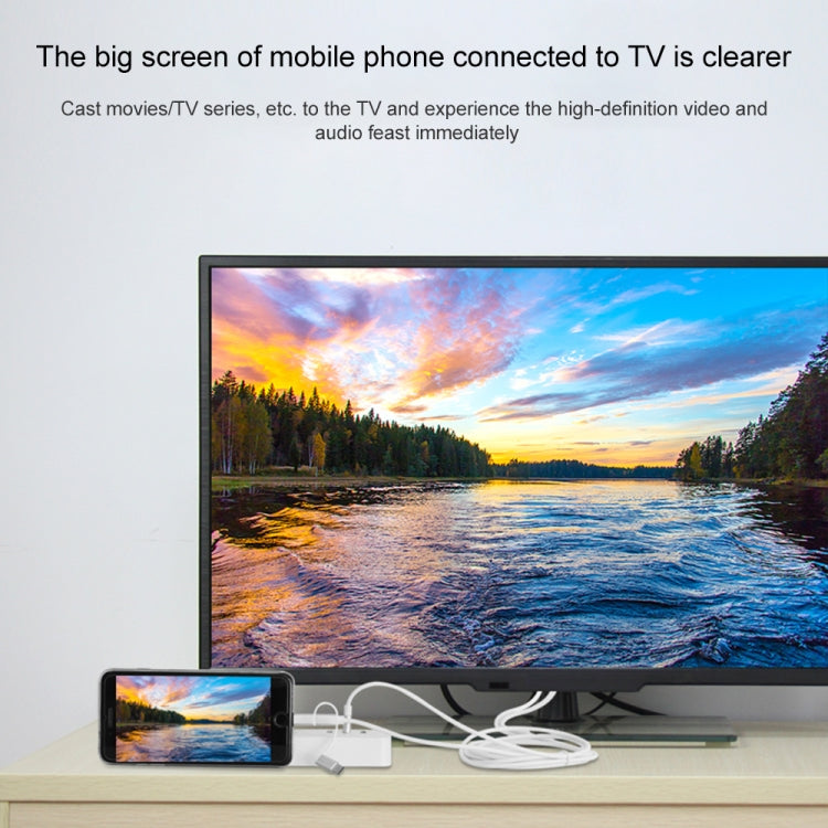 Onten OTN-7537A 3 in 1 1080P Mobile HD Screen Player Adapter Cable