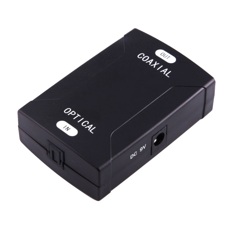 Optical Toslink Input to Coaxial RCA Output Digital Audio Converter Adapter