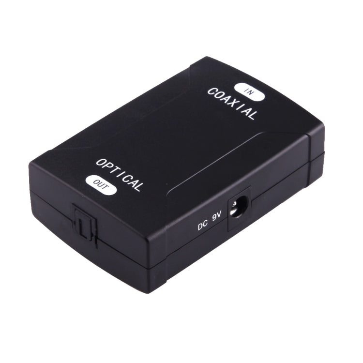 Coaxial RCA Input to Optical Toslink Output Digital Audio Converter Adapter