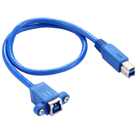 50cm USB 3.0 B Female to B Male Connector Adapter Data Cable for Printer / Scanner