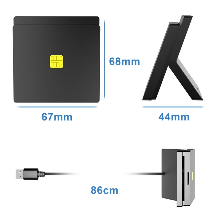 Rocketek CR319 USB 2.0 Smart Card / SIM 2 in 1 Card Reader