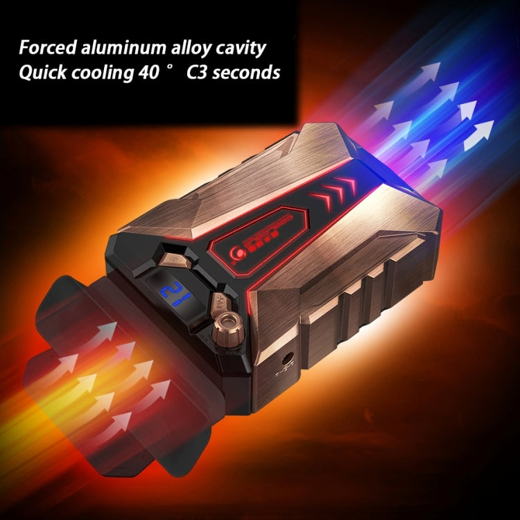 Ice Troll 7 COOLCOLD Portable Laptop Notebook Fan Turbo Radiator Ultra Silent Cooling Fan, AC 220V(Bronze)