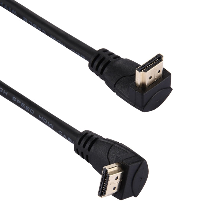 60cm 4K x 2K HDMI 2.0 Version High Speed 270 Degree Right Angle HDMI Male to 270 Degree Right Angle HDMI Male Cable with Ethernet