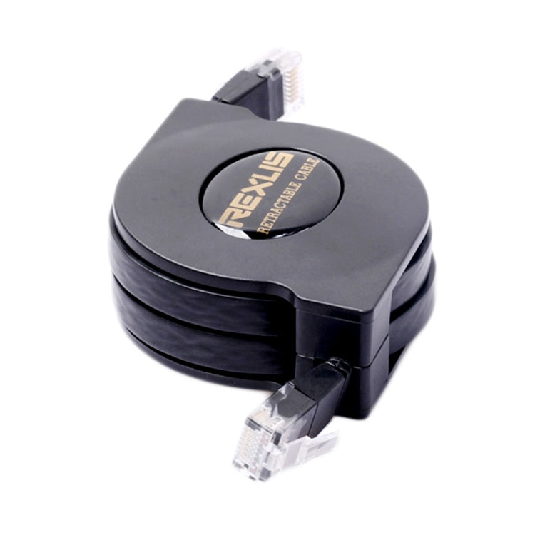 REXLIS 1m CAT6 Retractable Flat RJ45 Ethernet Network LAN Cable