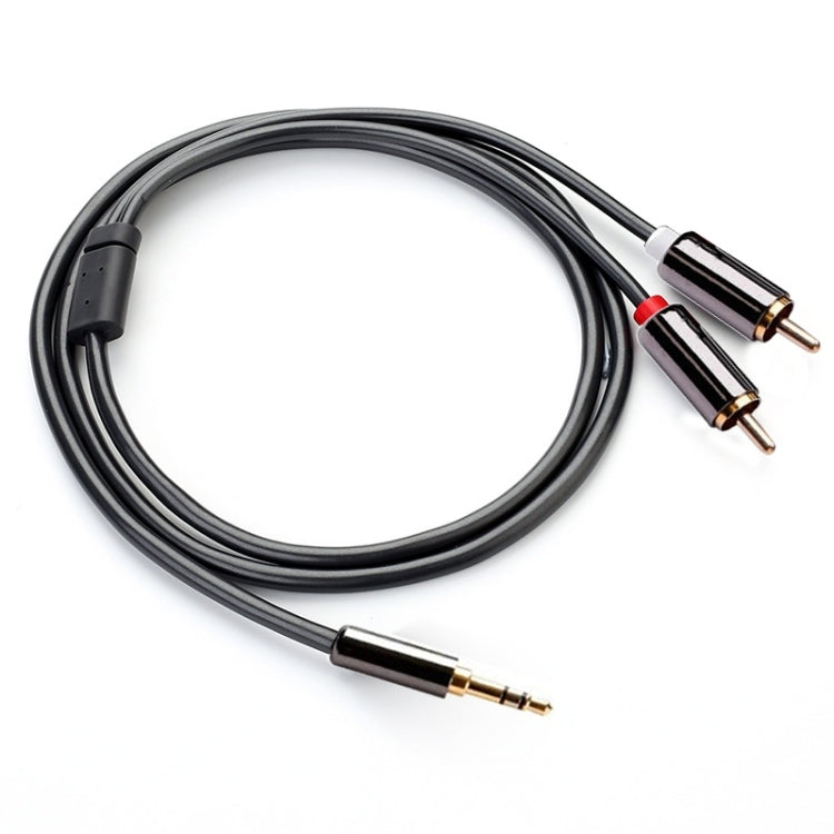 1m Gold Plated 3.5mm Jack to 2 x RCA Male Stereo Audio Cable