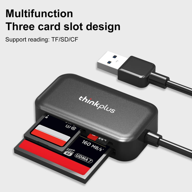 Lenovo thinkplus TC102 USB 3 in 1 Multi-function Card Reader