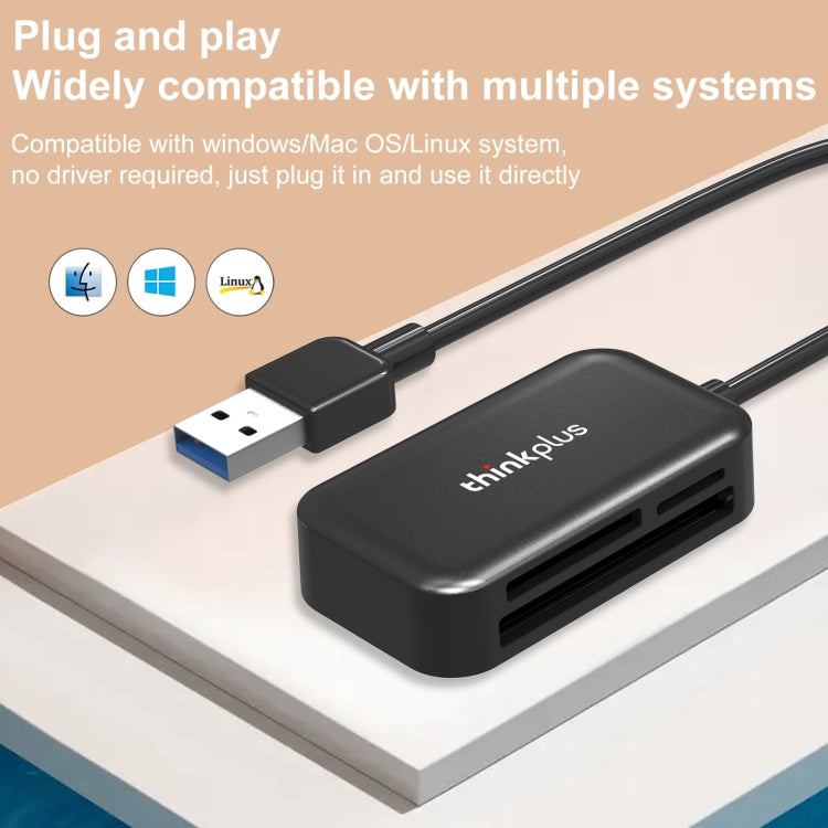Lenovo thinkplus TC102 USB 3 in 1 Multi-function Card Reader