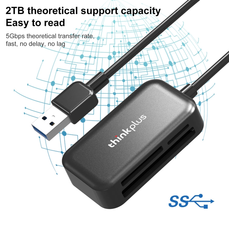 Lenovo thinkplus TC102 USB 3 in 1 Multi-function Card Reader