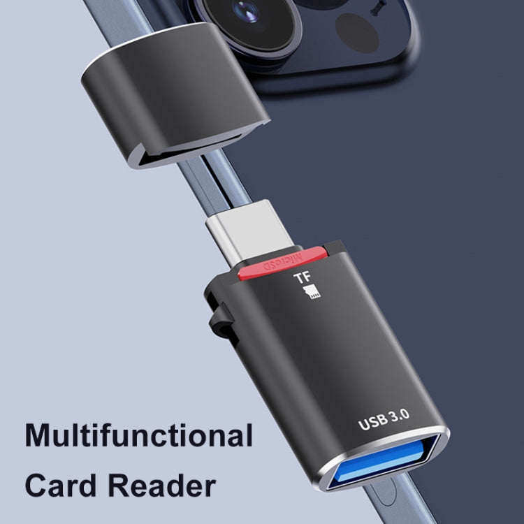 USB-C / Type-C to TF Card Multifunctional Card Reader Universal Adapter