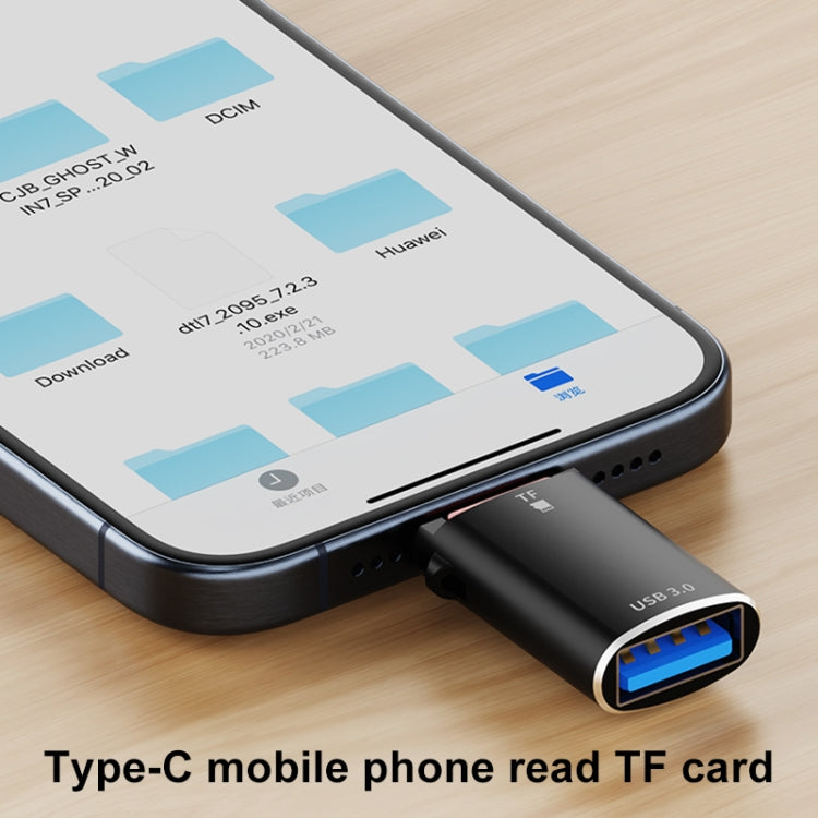 USB-C / Type-C to TF Card Multifunctional Card Reader Universal Adapter
