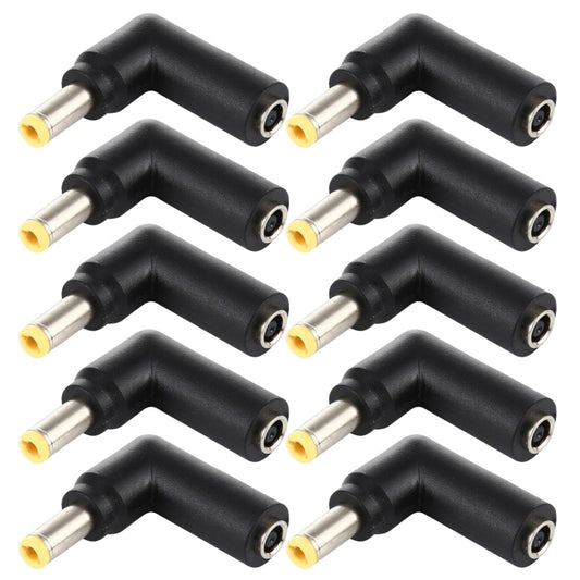 10 PCS 4.5 x 3.0mm Female to 5.5 x 2.5mm Male Plug Elbow Adapter Connector