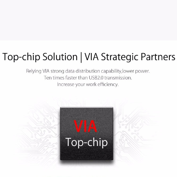 ORICO H727RK-U3 ABS High Speed 7 Ports USB 3.0 HUB with 12V Power Adapter for Laptops / Smartphones