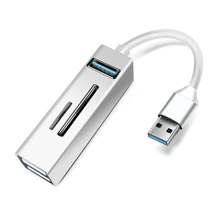 15101 5 in 1 USB3.0 to 3 x USB + SD / TF Card Reader HUB Adapter