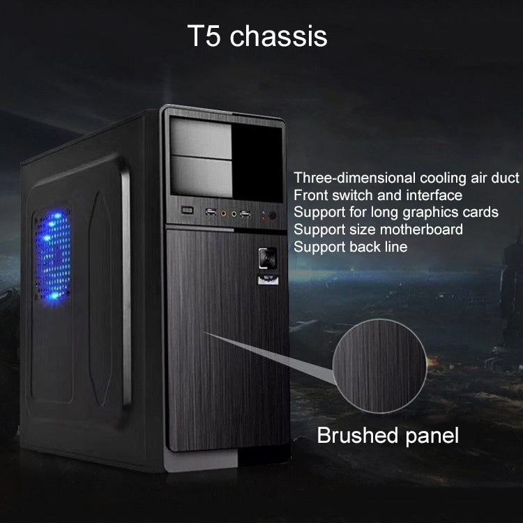 T5 USB 2.0 Main Chassis 400x190x410mm Micro-ATX / ATX PC PC Desktop Computer Case