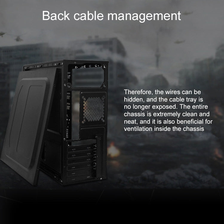 T5 USB 2.0 Main Chassis 400x190x410mm Micro-ATX / ATX PC PC Desktop Computer Case