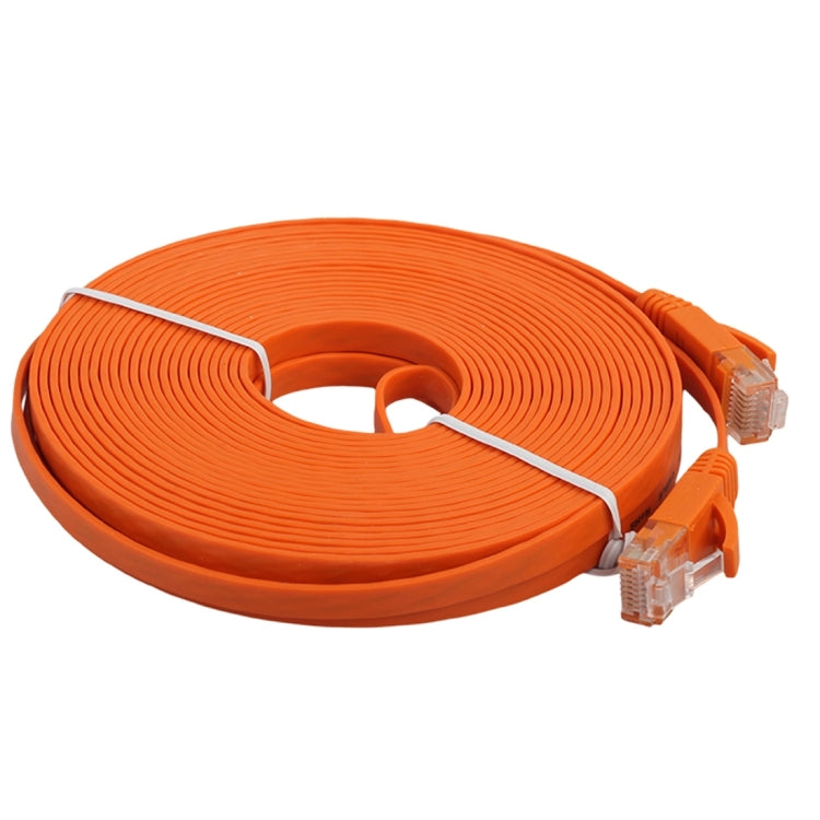 10m CAT6 Ultra-thin Flat Ethernet Network LAN Cable, Patch Lead RJ45