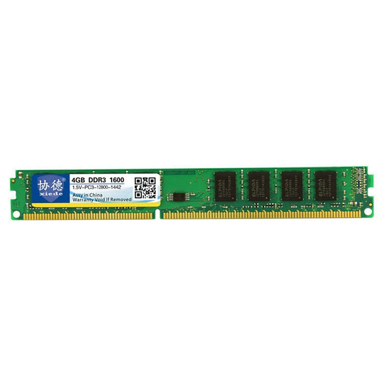 XIEDE X034 DDR3 1600MHz 4GB 1.5V General Full Compatibility Memory RAM Module for Desktop PC