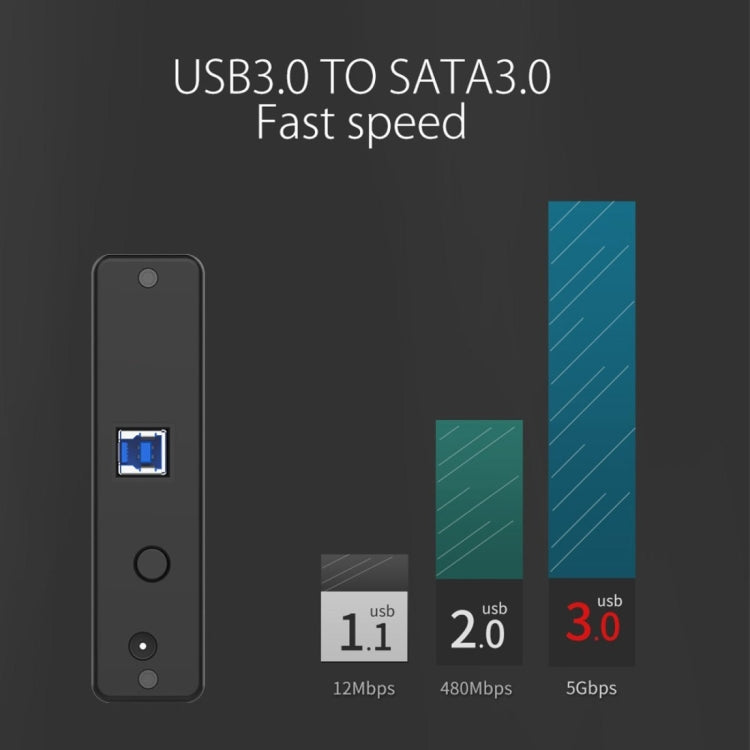 ORICO 7688U3 Vertical Aluminum External Hard Drive Enclosure Storage Case Hard Drive Dock for 3.5 inch SATA HDD