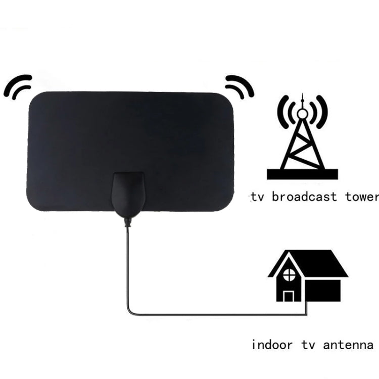 AN-1001 5dBi/25dBi Indoor  HDTV Antenna with Dual-side Sticker, VHF170-230/UHF470-862MHz