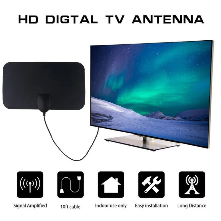 AN-1002 5dBi/25dBi Indoor HDTV Antenna with Sucker, VHF170-230/UHF470-862MHz