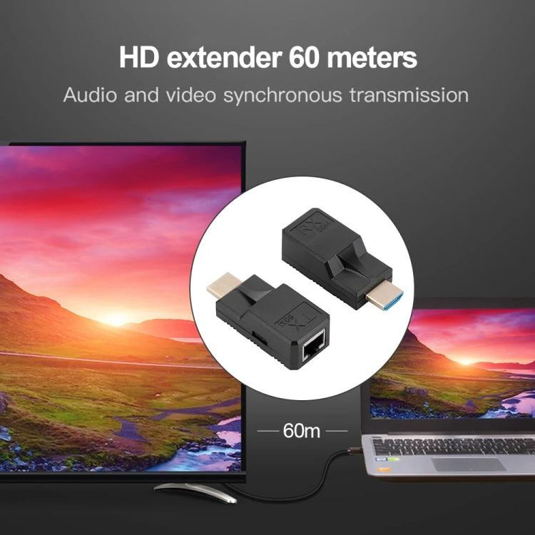 60m RJ45 to HDMI Network Extender, with Cable