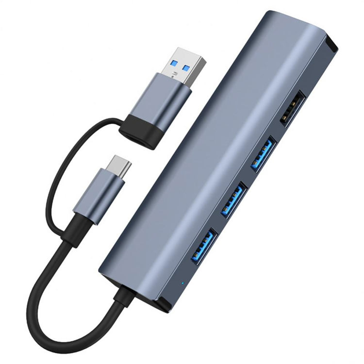 BYL-2208TU 5 in 2 USB + USB-C / Type-C to USB Multifunctional Docking Station HUB Adapter