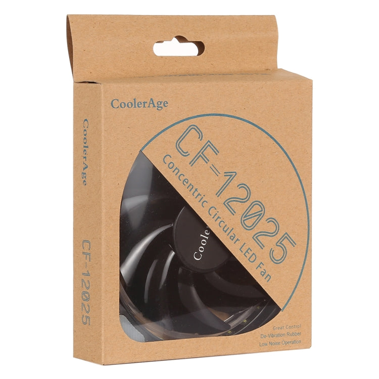 Color LED 12cm 3pin Computer Components Chassis Fan Computer Host Cooling Fan Silent Fan Cooling, with Power Connection Cable & Green Light