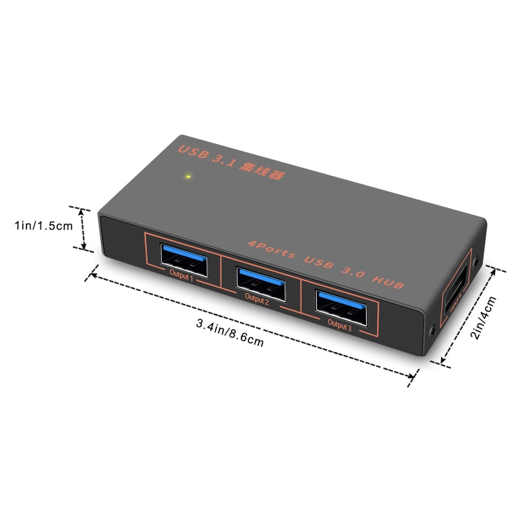9573S 4 In 1 USB 3.0 Multi-function HUB Converter Expansion Dock