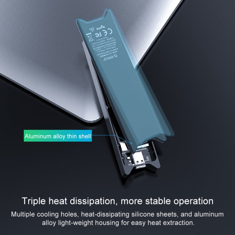 ORICO PBM2 NVMe M.2 SSD Case Type C USB 3.1 Enclosure Hard Drive Disk Box (10Gbps)