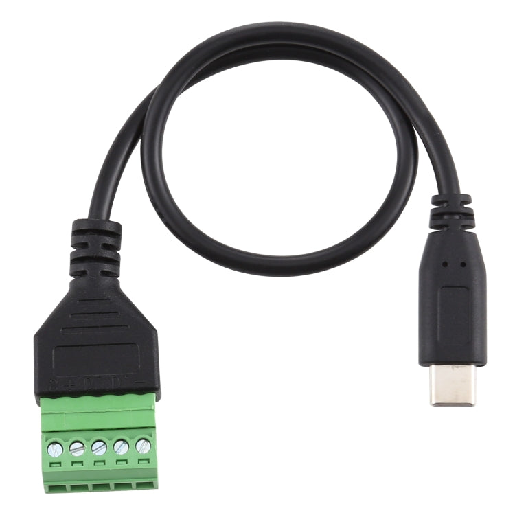 USB-C / Type-C Male to 5 Pin Pluggable Terminals Solder-free USB Connector Solderless Connection Adapter Cable, Length: 30cm