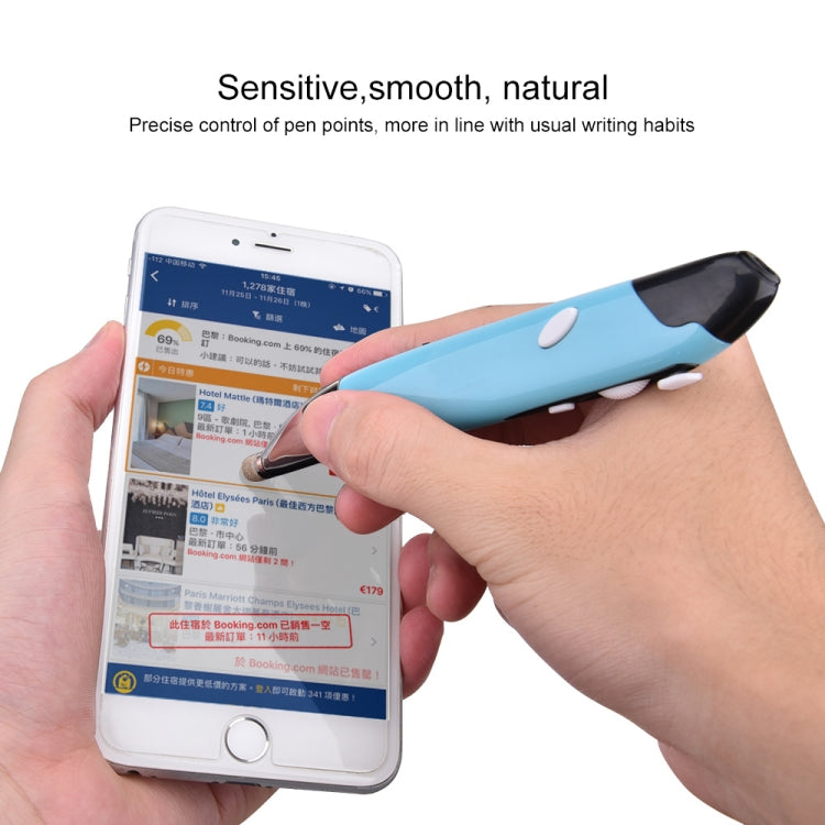 PR-06 4-keys Smart Wireless Optical Mouse with Stylus Pen Function, Blue, Red, Grey