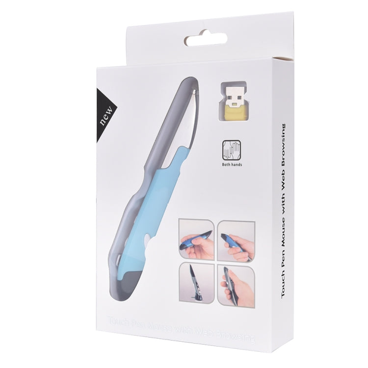 PR-06 4-keys Smart Wireless Optical Mouse with Stylus Pen Function, Blue, Red, Grey