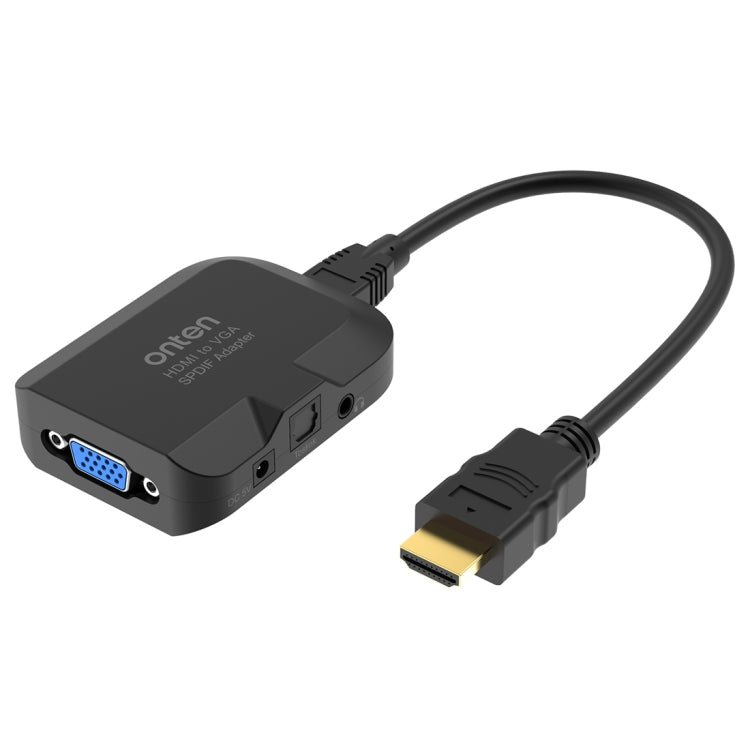 Onten 35165 HDMI to VGA + Optical Audio Converter for Speaker / TV / Computer