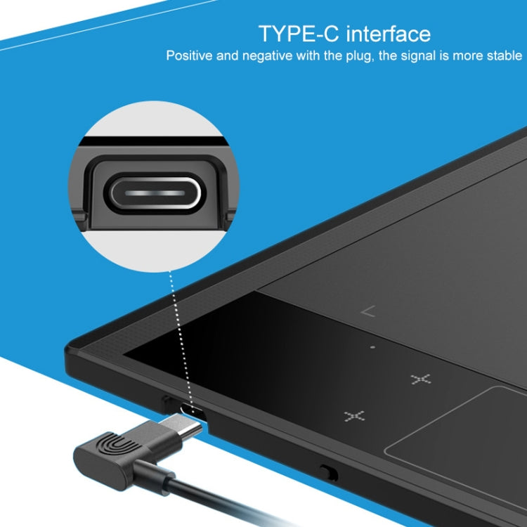 VEIKK A30 10x6 inch 5080 LPI Smart Touch Electronic Graphic Tablet, with Type-c Interface