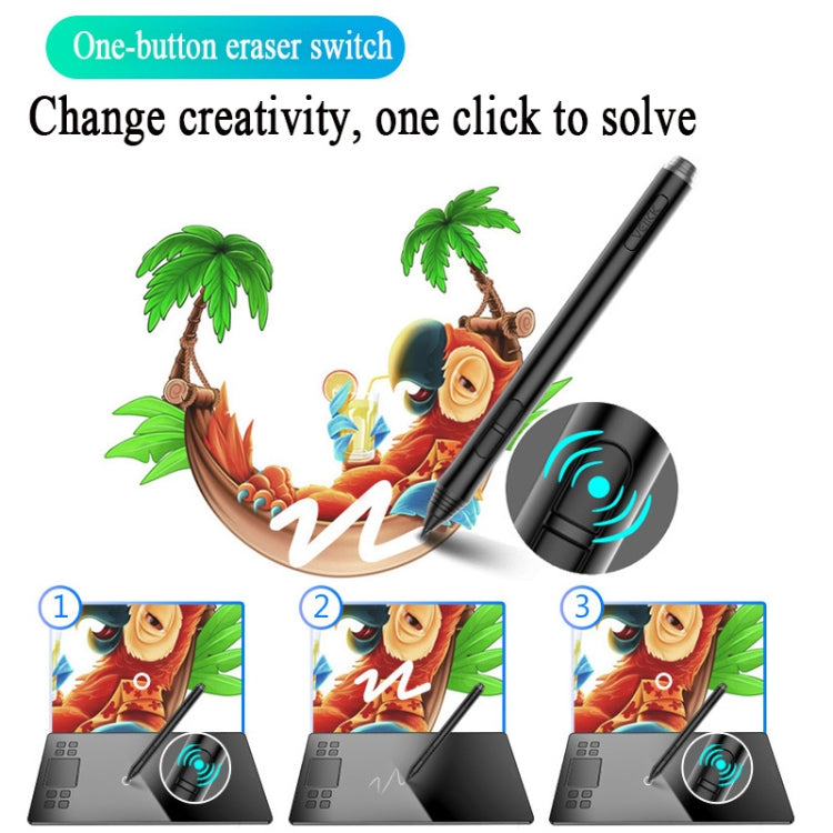 VEIKK A50 10x6 inch 5080 LPI Smart Touch Electronic Graphic Tablet, with Type-c Interface