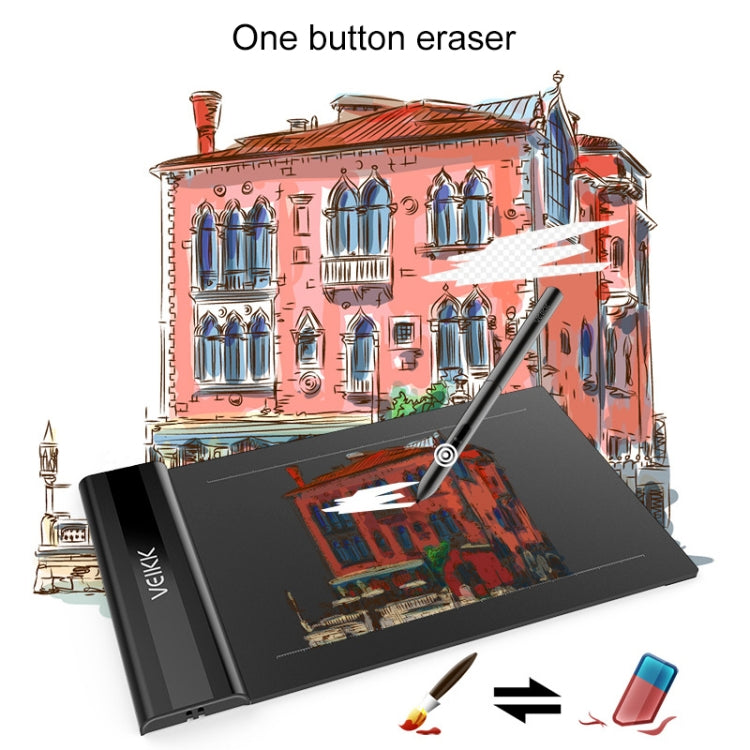 VEIKK S640 6x4 inch 5080 LPI Electronic Graphic Tablet