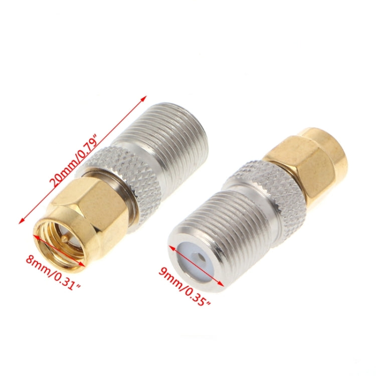 2 PCS SMA Male to F Female RF Coaxial Connector