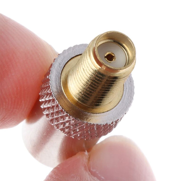 2 PCS SMA Female to TV IEC Male RF Connector